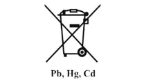 Durchgestrichene Muelltonne Batterien