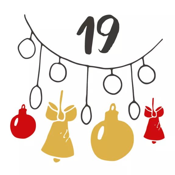 19th December advent calendar tile 