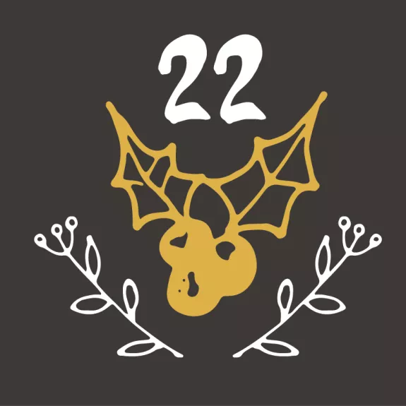 22nd December advent calendar tile 